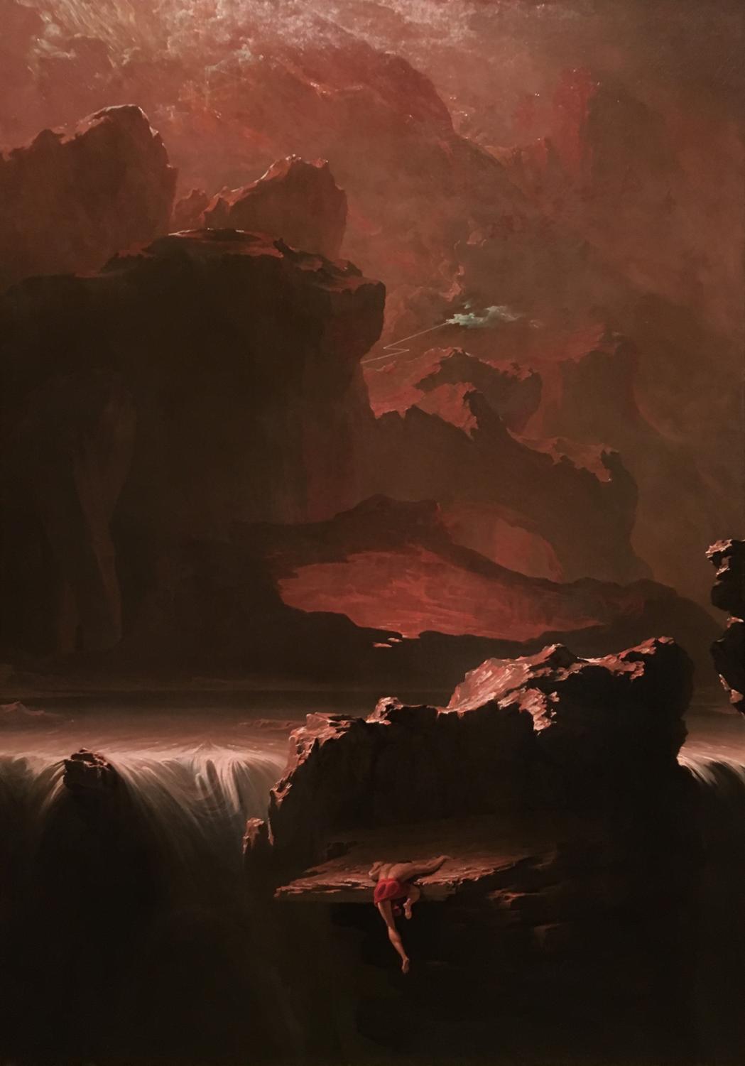 This is “Sadak in Search of the Waters of Oblivion” by John Martin. Definitely not as famous as something like the “Last Supper” but it’s still one of my favorite paintings.