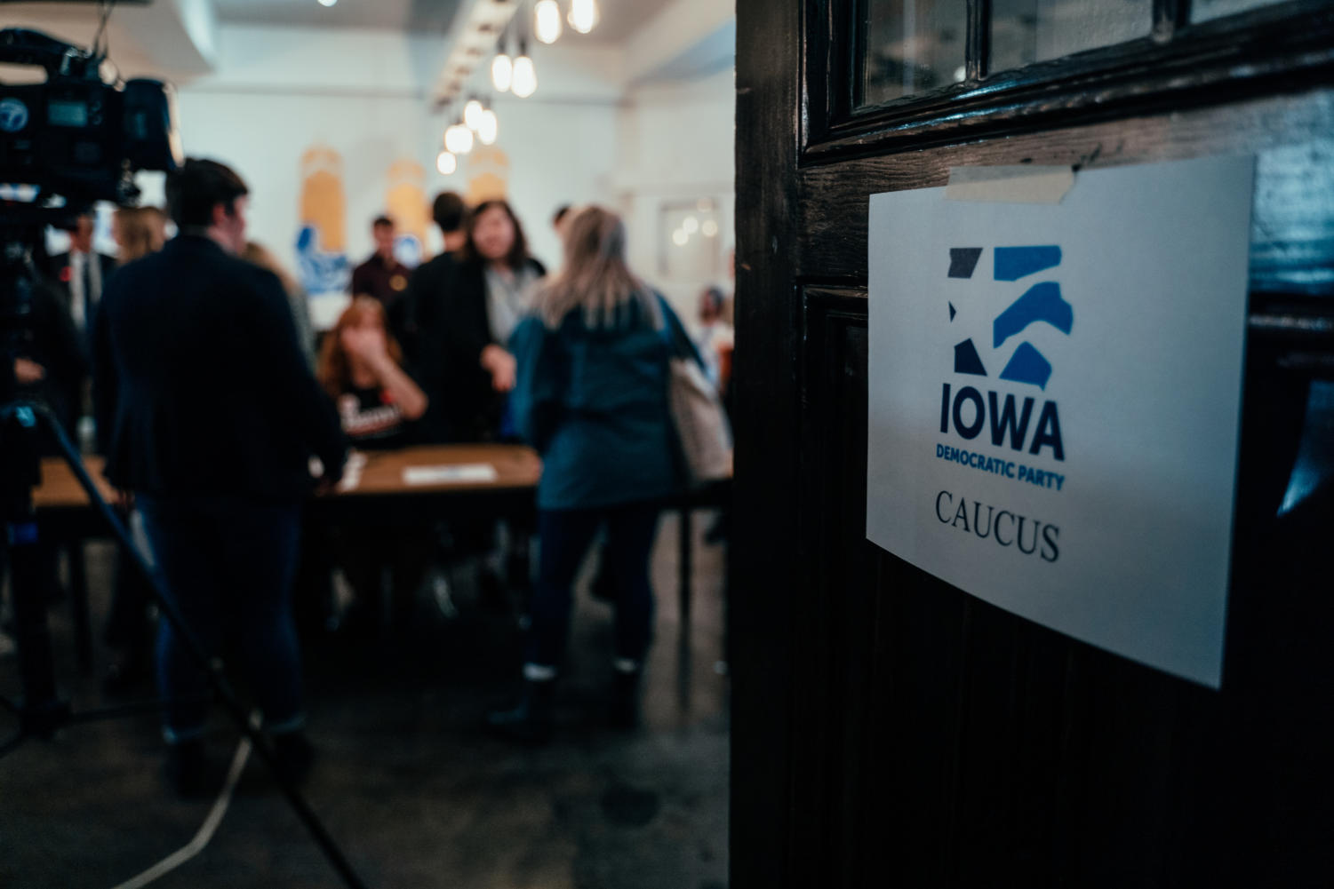 The Iowa satellite caucus in Hyde Park brought 24 Iowans to University Church on February 3.