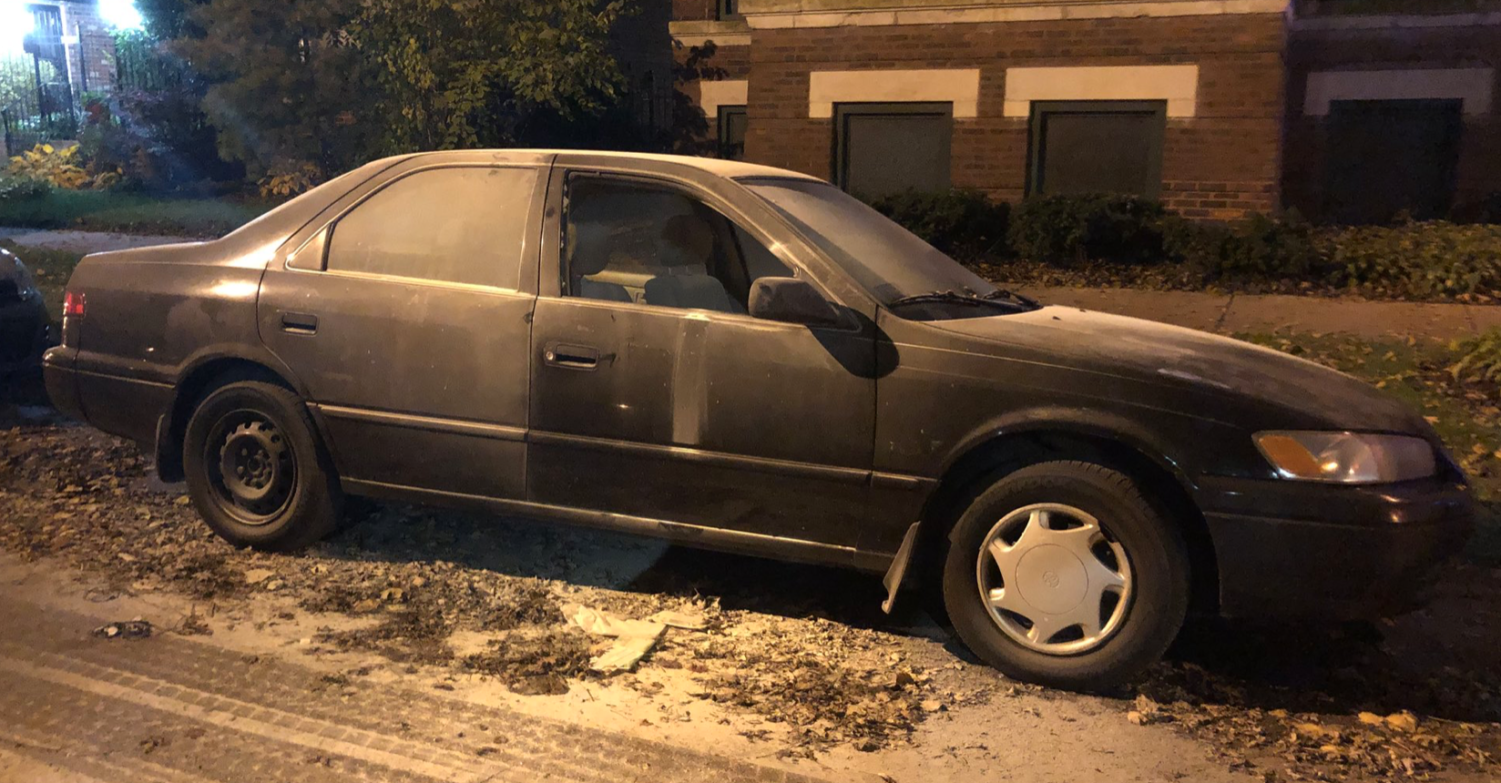 Teenagers smashed the windows of many cars in Hyde Park, setting some on fire. Witnesses say that this was done using fireworks.