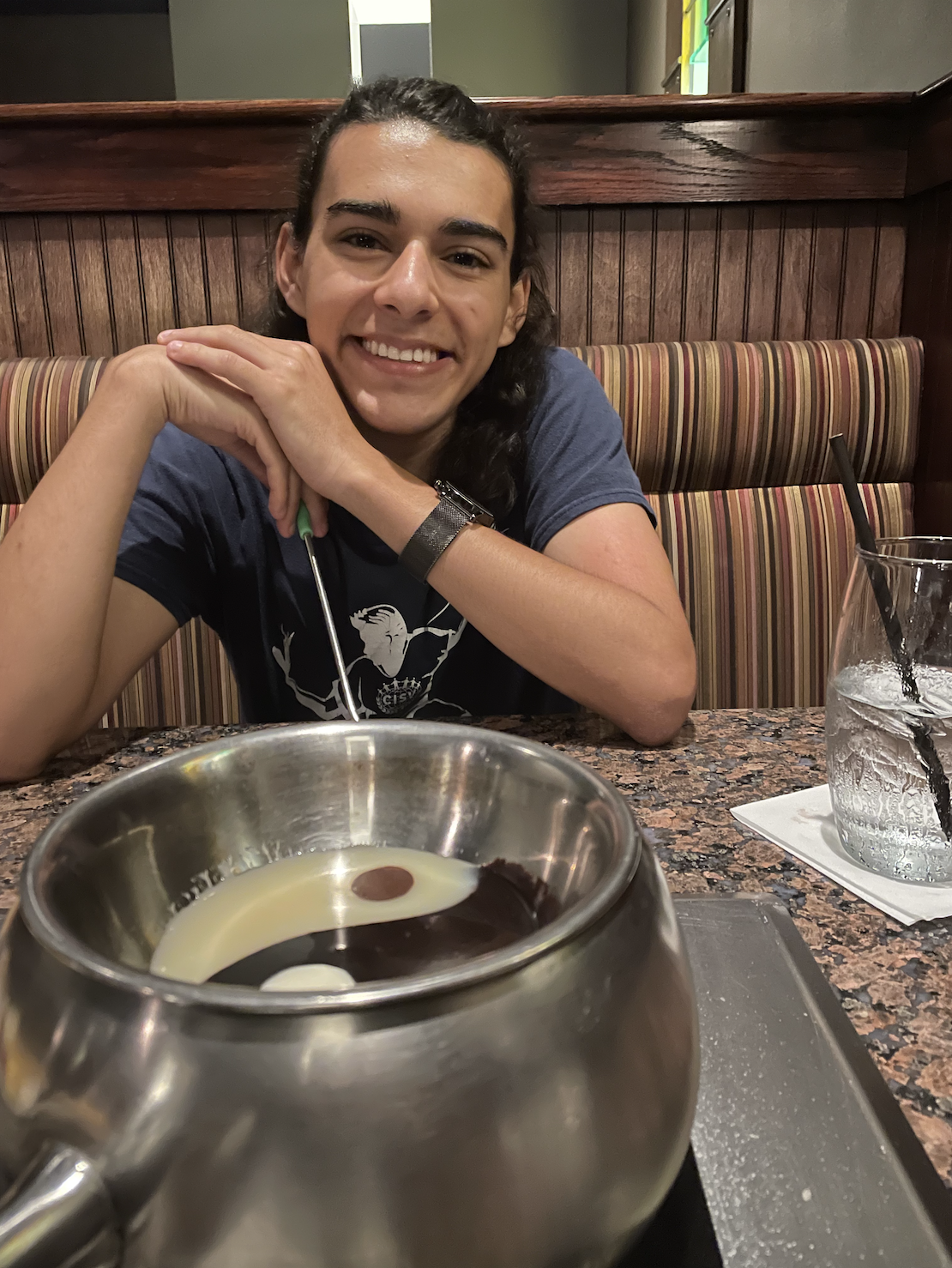Marcus - a chocolate-lover - out at Melting Pot in early September.