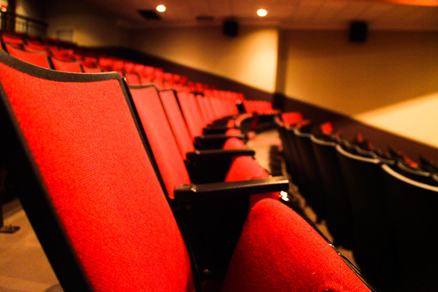 The plush red chairs in Doc Films's Max Palevsky Theater.