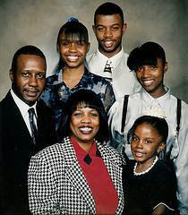 Pam Williams, pictured with her family.