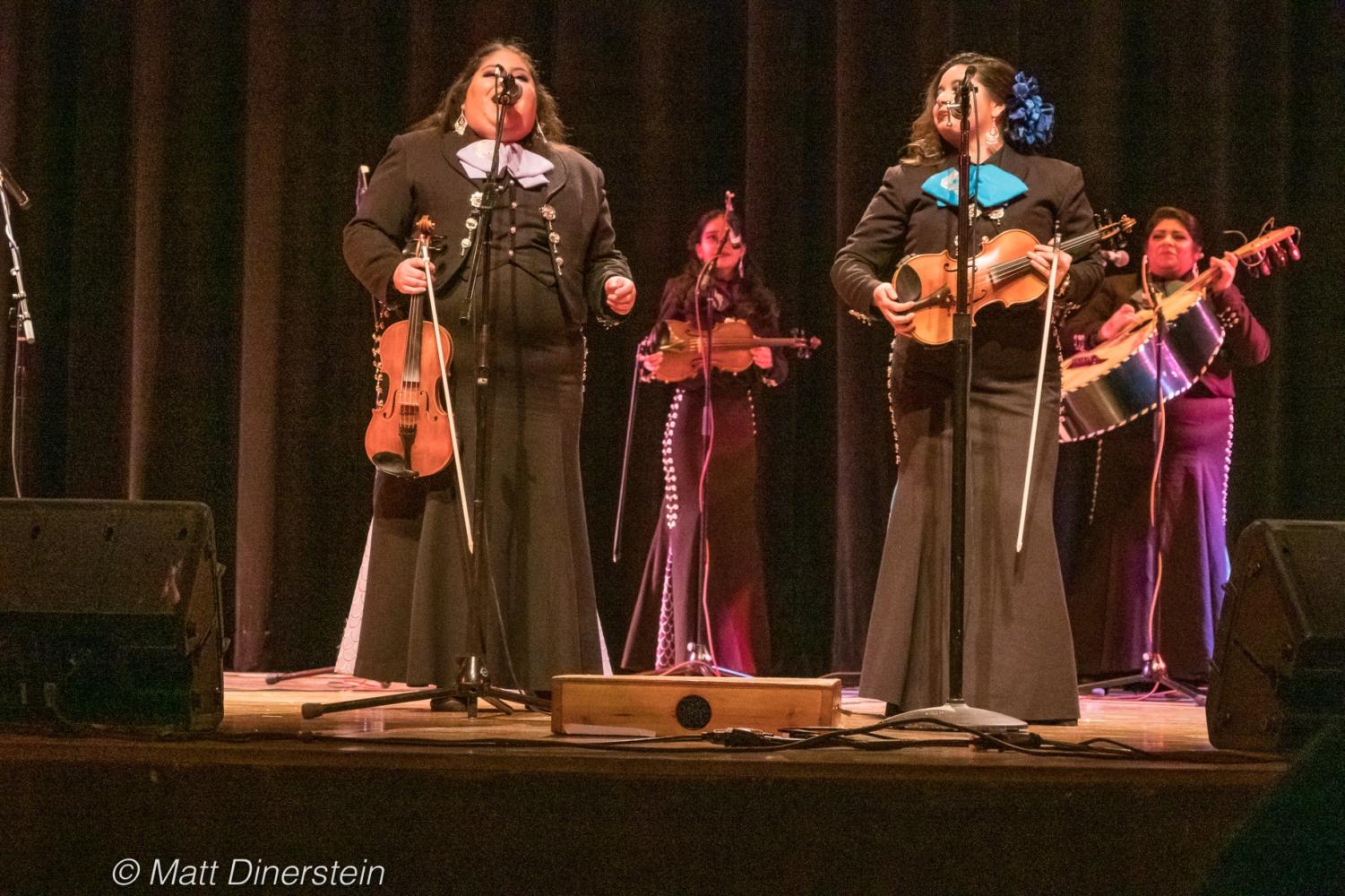 Mariachi Sirenas played at the Saturday night performance