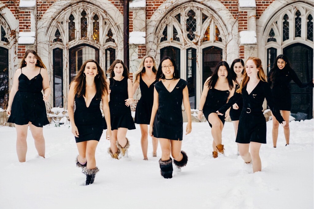 Members of UChicago Pi Beta Phi in a photo posted to the sorority's Tumblr account.