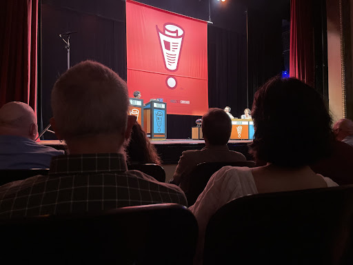 The view from the author’s seat. 