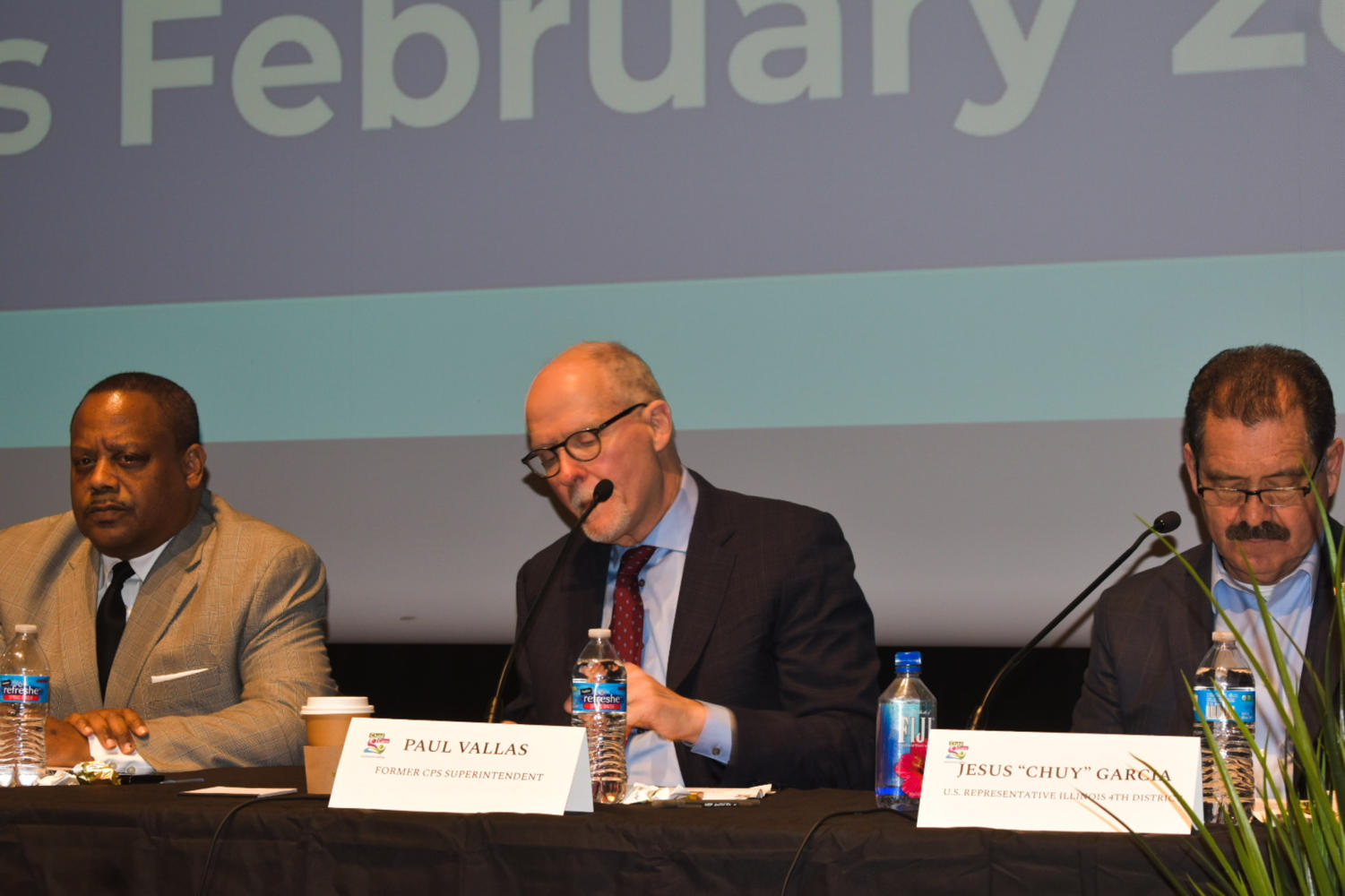 Paul Vallas, former CPS superintendent, and Chuy García, U.S. Representative for Illinois' 4th District