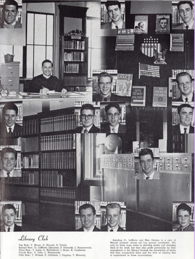 Dean Boyer Library Club Yearbook Photo