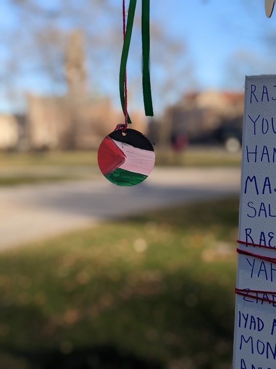 Students+created+an+art+installation+on+the+quad+to+memorialize+Palestinians+killed+since+October+7.