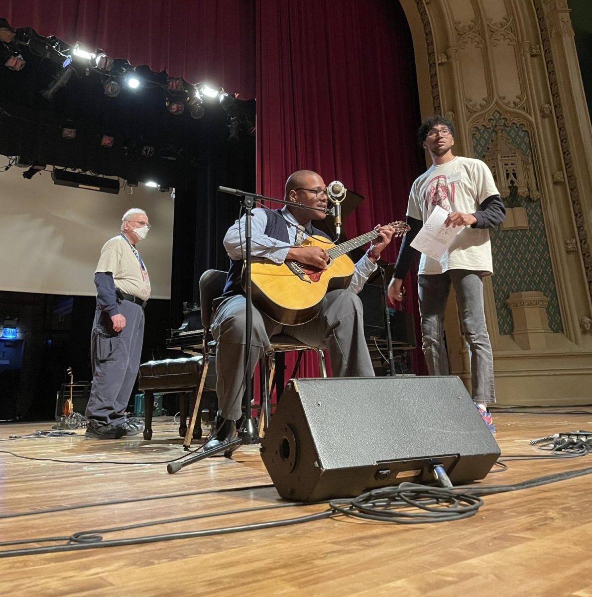 Credit: University of Chicago Folklore Society. Scenes from last year’s annual folk festival, which returns to Mandel Hall next month. 