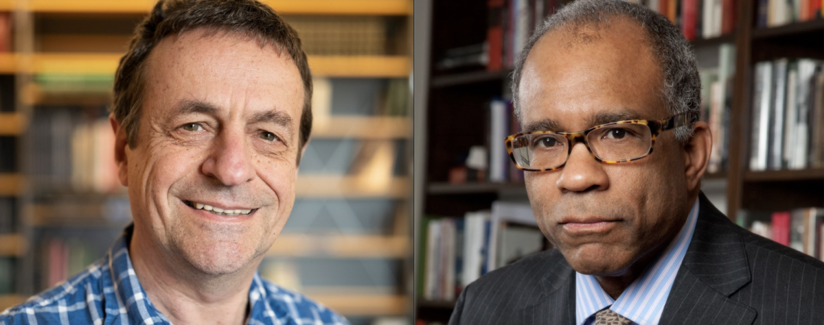 Professors Bernd Sturmfels (left) and Randall Kennedy (right) will receive honorary degrees at convocation on June 1. 