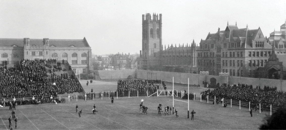 1913 football game on Stagg Field. Courtesy of University of Chicago Library, Special Collections Research Center.