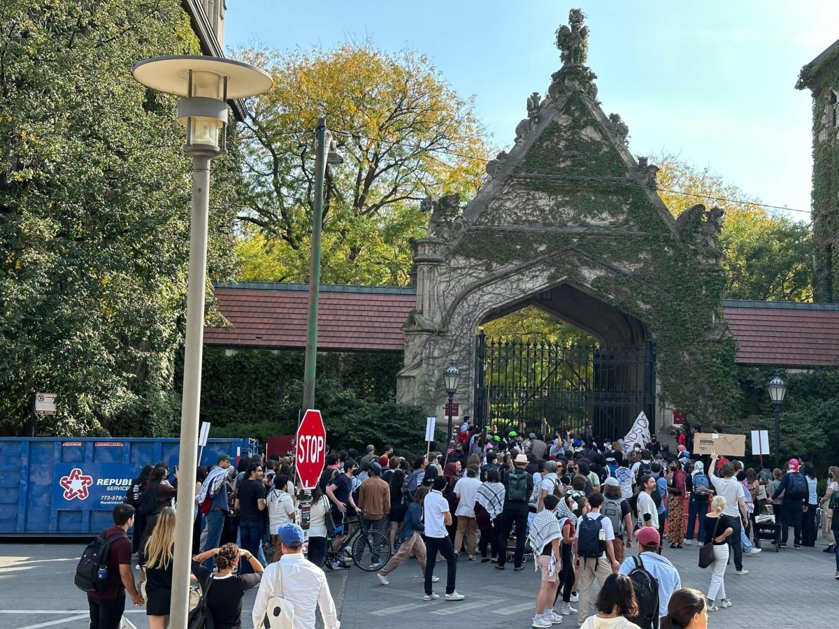 Protesters lock Cobb Gate.