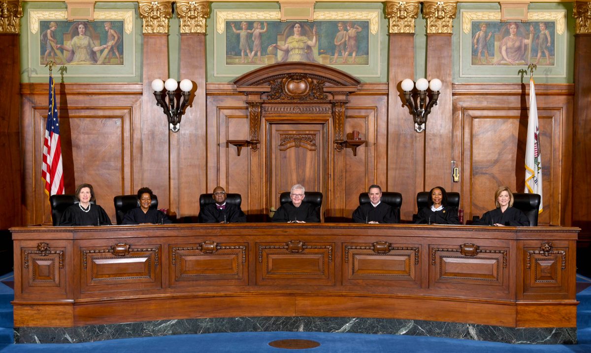 The Current Illinois Supreme Court Justices.