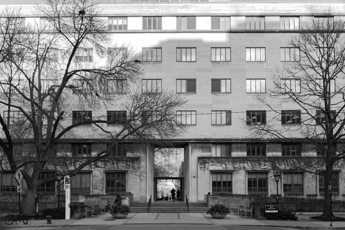 Edward H. Levi Hall, which houses many of the University's administrative offices. 