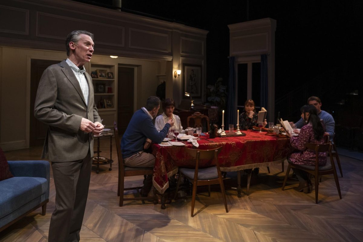 The Salomon and Benhamou families gather for a Passover seder in Joshua Harmon’s Prayer for the French Republic. Courtesy of Michael Brosilow.