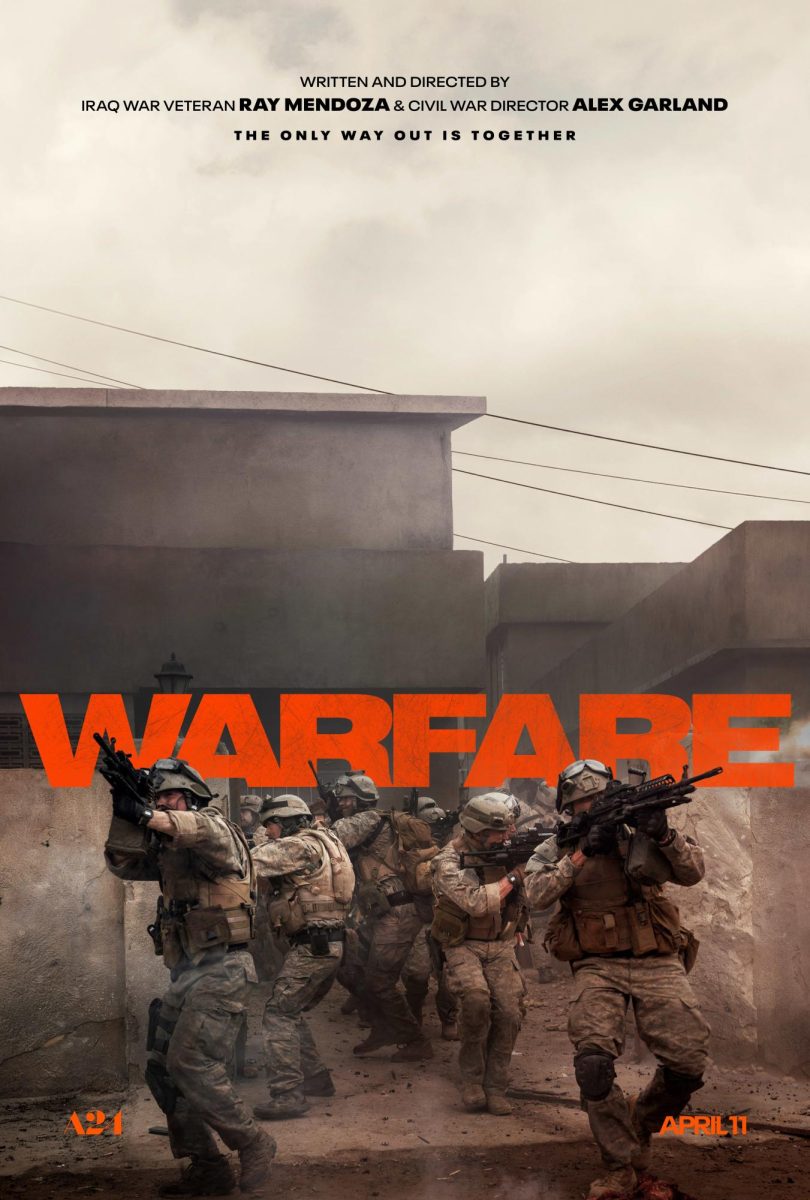 The film poster for Warfare, courtesy of A24.