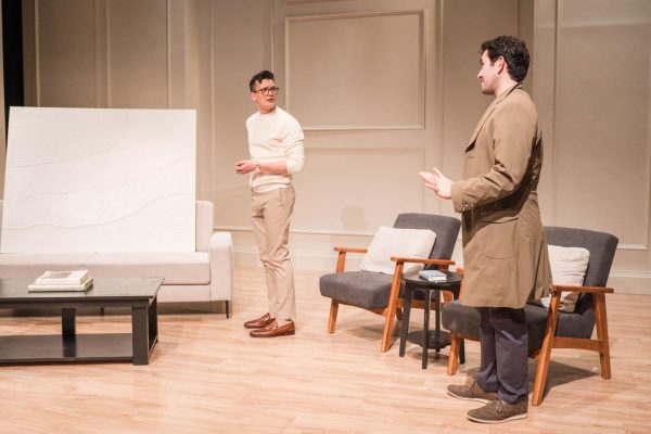 Chad Bay and Justin Albinder in Yasmina Reza’s Art. Courtesy of Nomee Photography.