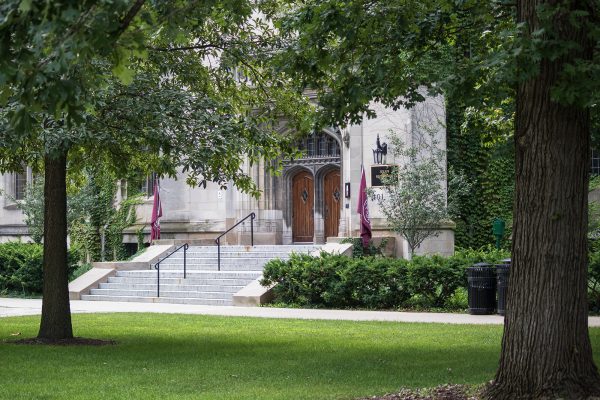 Rosenwald Hall, which houses the University's College admissions office.