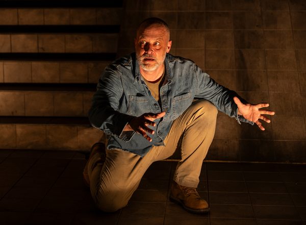 With the precision and energy that Timothy Edward Kane brings to his role of the Poet, An Iliad feels real and relevant. Photograph courtesy of Court Theatre.