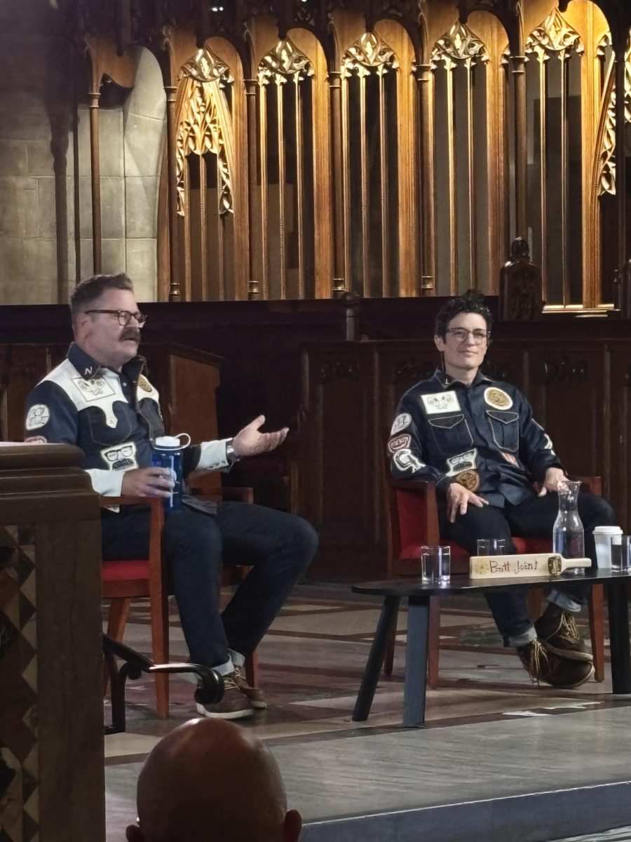Nick Offerman and Lee K. Buchanan Speak at Rockefeller Chapel