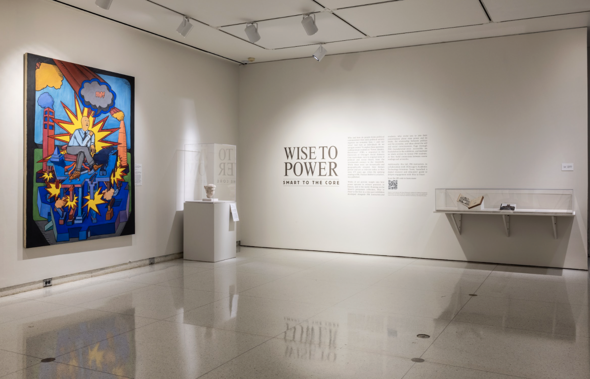 Installation view, Smart to the Core: Wise to Power, 2025. Smart Museum of Art, The University of Chicago. Photo by Michael Tropea.