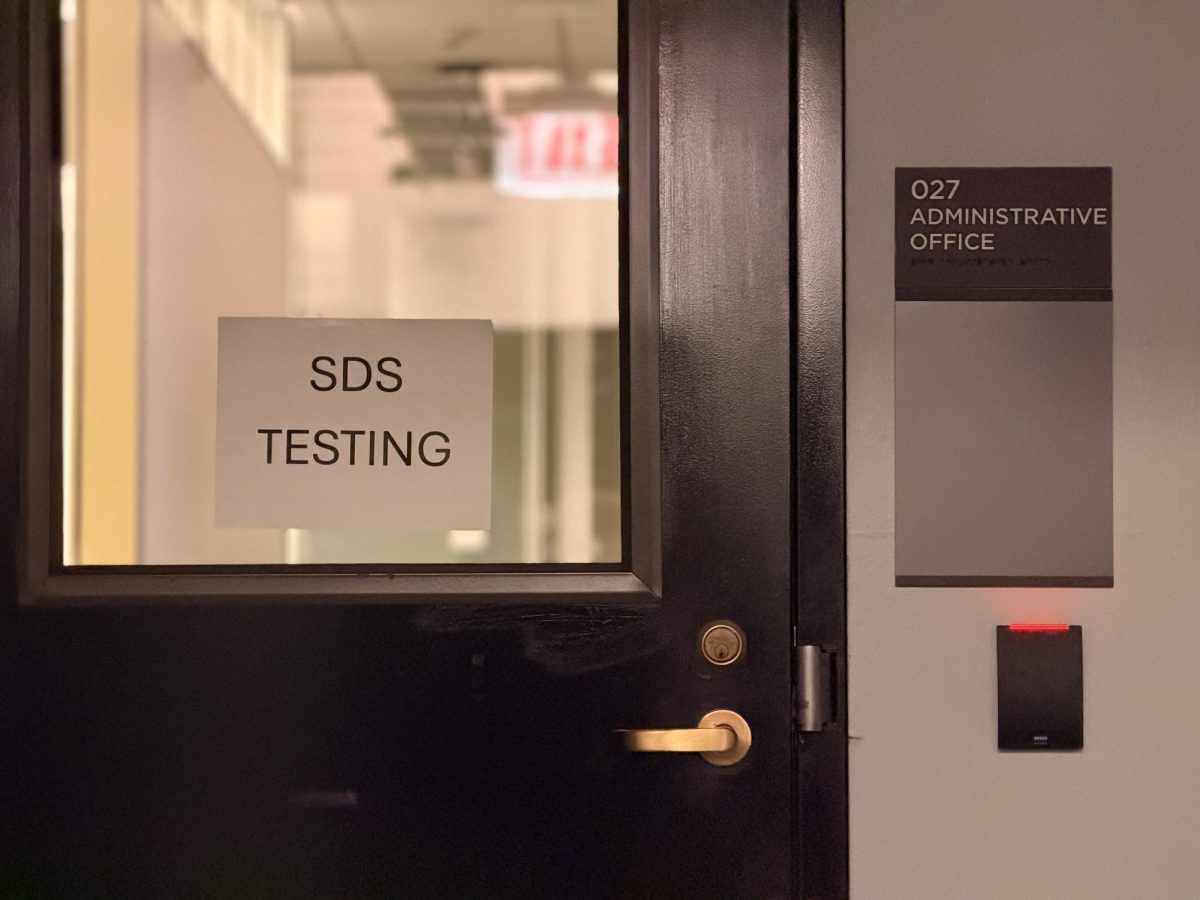 An accommodations testing location in the basement of Ida Noyes.