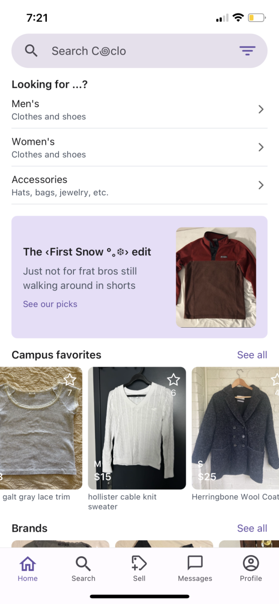 Coclo, a student-run app, allows UChicago students to sell secondhand thrift items to others on campus.