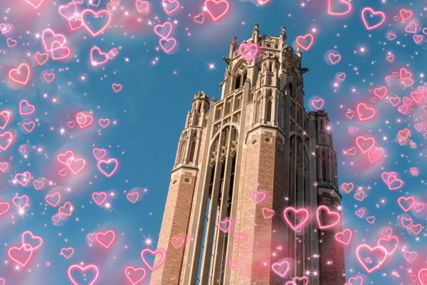 Saieh Hall. Photo illustration by Noël Da; source photograph by Olin Nafziger. 