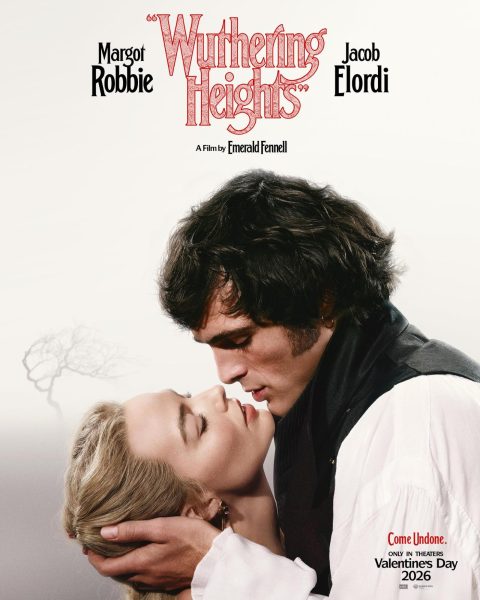 The film poster for Wuthering Heights, courtesy of Warner Brothers.