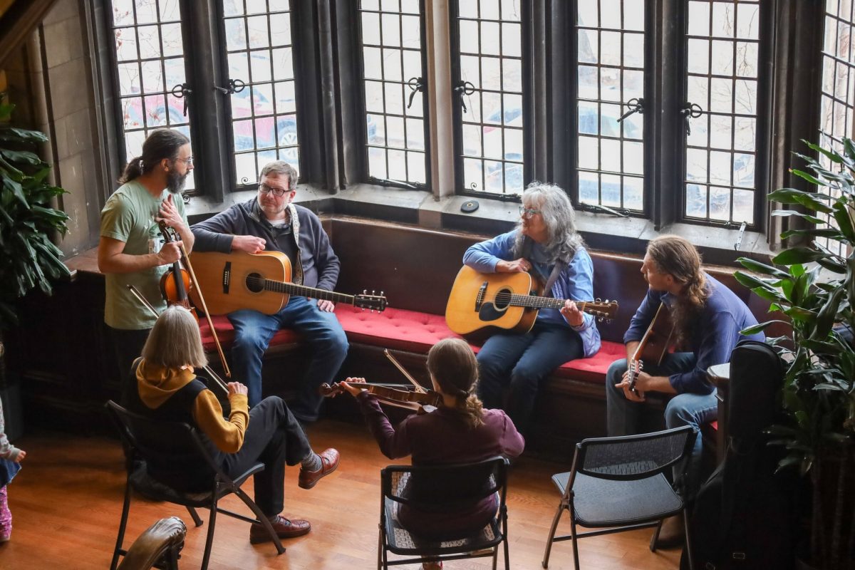 Jam sessions and the lively tunes of folk music were everywhere in Ida Noyes.