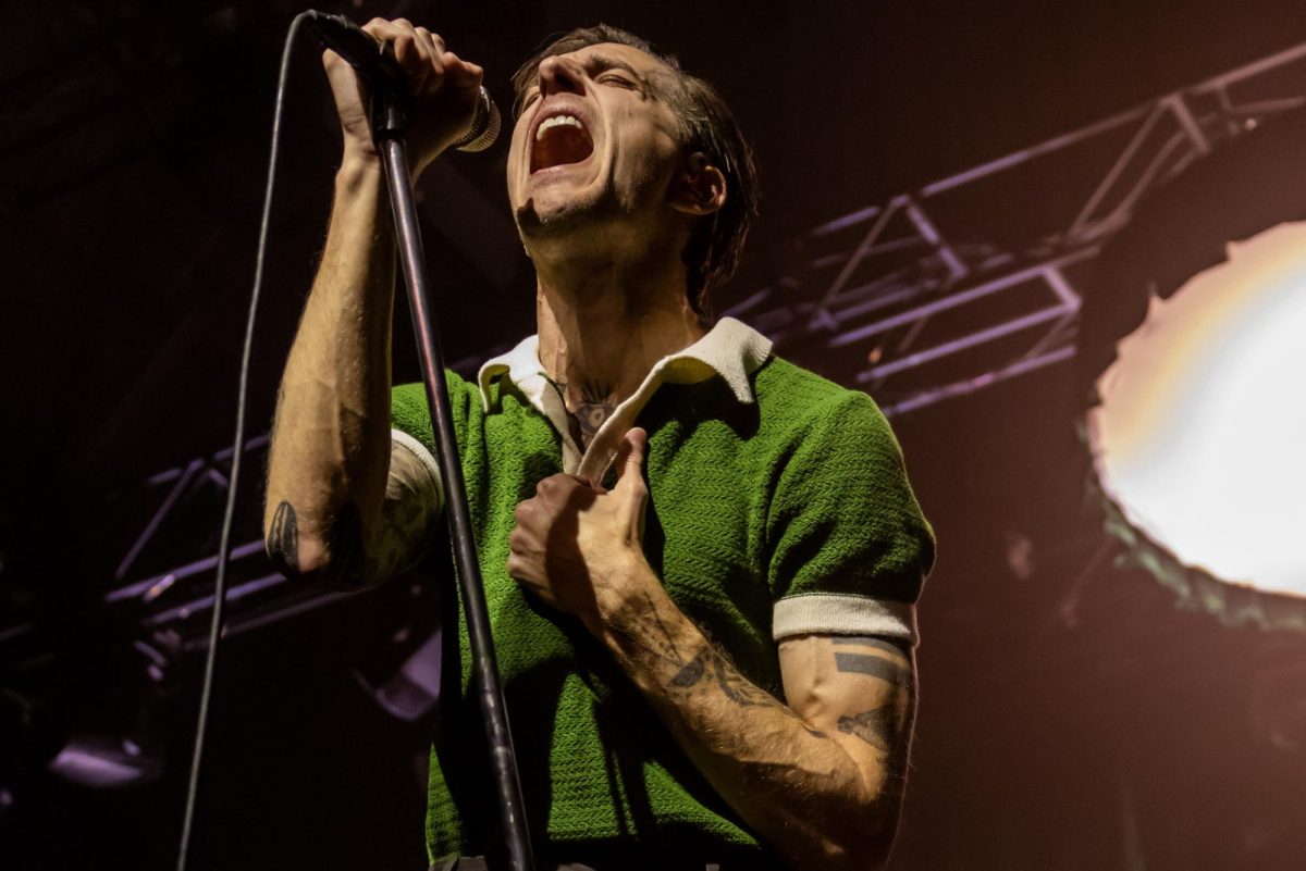 Vocalist John O’Callaghan performs during The Maine’s album release show at the Salt Shed.