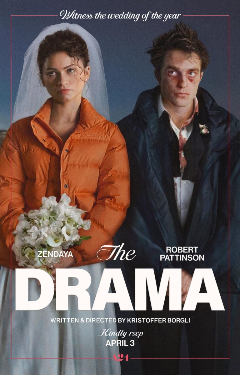 The poster for The Drama, courtesy of A24.