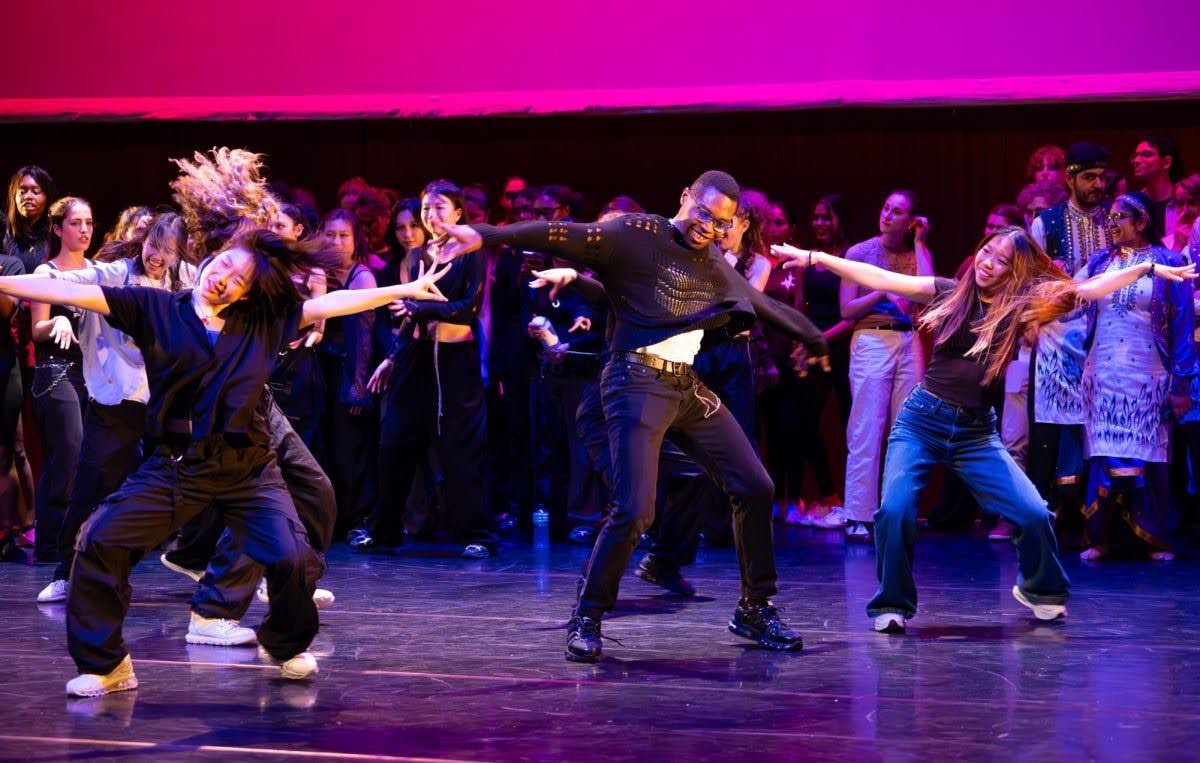 Dancers at the 2025 “Where Fun Comes to Dance” show performing an improvised step sequence. Courtesy of Chris Tien.  